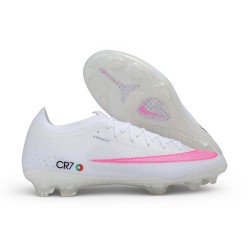 Nike Air Zoom Mercurial Vapor XVII Elite FG Cleats CR7 White Pink