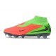 Nike Phantom 6 Elite High FG Soccer Cleats Crimson Green