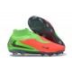 Nike Phantom 6 Elite High FG Soccer Cleats Crimson Green