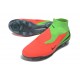 Nike Phantom 6 Elite High FG Soccer Cleats Crimson Green