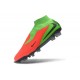 Nike Phantom 6 Elite High FG Soccer Cleats Crimson Green