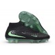 Nike Phantom 6 Elite High FG Soccer Cleats Black Green