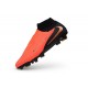 Nike Phantom 6 Elite High FG Soccer Cleats Crimson Black