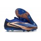 New Nike Phantom 6 Elite Low Gras Soccer Cleats Royal Blue Golden
