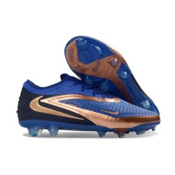 New Nike Phantom 6 Elite Low Gras Soccer Cleats Royal Blue Golden