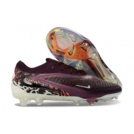 New Nike Phantom 6 Elite Low Gras Burgundy Crush Univ Red Fossil