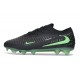 New Nike Phantom 6 Elite Low Gras Soccer Cleats Black Illusion Green Black