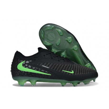 New Nike Phantom 6 Elite Low Gras Soccer Cleats Black Illusion Green Black