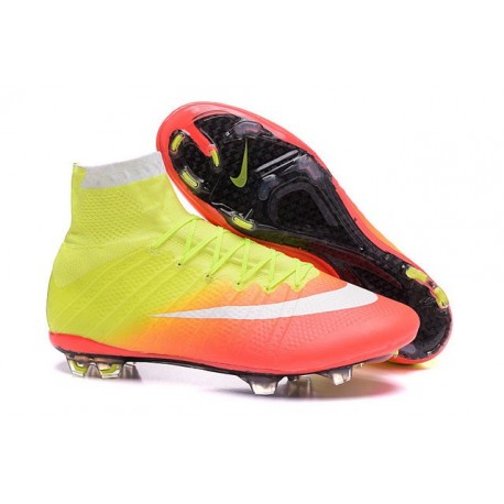 Cristiano Ronaldo New Soccer Boot Nike Mercurial Superfly FG Yellow Orange White