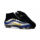 Top New Nike Mercurial Superfly Heritage Soccer Boots Silver Blue Yellow
