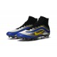 Top New Nike Mercurial Superfly Heritage Soccer Boots Silver Blue Yellow
