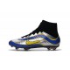 Top New Nike Mercurial Superfly Heritage Soccer Boots Silver Blue Yellow