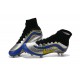 Top New Nike Mercurial Superfly Heritage Soccer Boots Silver Blue Yellow