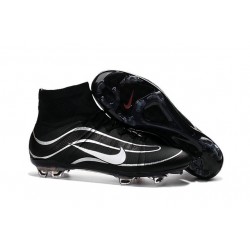 Top New Nike Mercurial Superfly Heritage Soccer Boots Black White