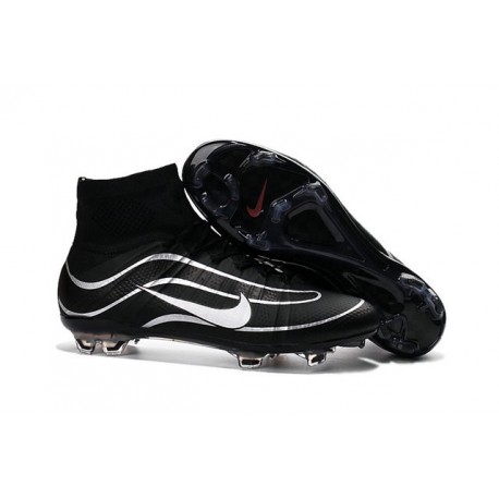 Top New Nike Mercurial Superfly Heritage Soccer Boots Black White