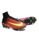 Cristiano Ronaldo New Nike Mercurial Superfly V FG Boots Crimson Volt Pink Black