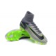 Cristiano Ronaldo New Nike Mercurial Superfly V FG Boots in Grey Black