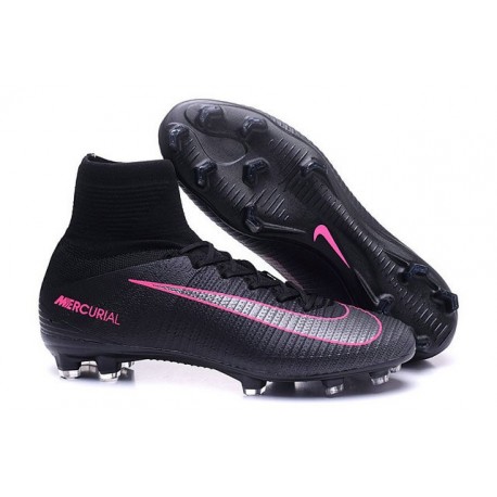 Black And Pink Nike Boots Online Sale 
