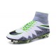 Nike Hypervenom Phantom II FG 2016 Mens Soccer Shoes White Black Green