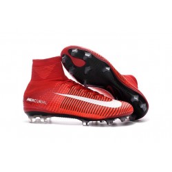 Cristiano Ronaldo New Nike Mercurial Superfly V FG Boots Red White
