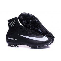 Cristiano Ronaldo New Nike Mercurial Superfly V FG Boots Black White