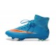 Cristiano Ronaldo Nike Mercurial Superfly 4 FG Soccer Boots Blue Orange