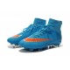 Cristiano Ronaldo Nike Mercurial Superfly 4 FG Soccer Boots Blue Orange