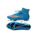Cristiano Ronaldo Nike Mercurial Superfly 4 FG Soccer Boots Blue Orange