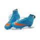 Cristiano Ronaldo Nike Mercurial Superfly 4 FG Soccer Boots Blue Orange