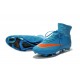 Cristiano Ronaldo Nike Mercurial Superfly 4 FG Soccer Boots Blue Orange