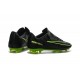 New Nike Mercurial Vapor XI FG Men Soccer Cleat Black Green