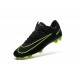 New Nike Mercurial Vapor XI FG Men Soccer Cleat Black Green