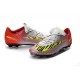 New Nike Mercurial Vapor XI FG Men Soccer Cleat Siver Red Yellow
