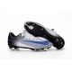 Nike Mercurial Vapor 11 FG Firm Ground Football Shoes White Blue Black