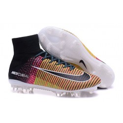 Nike Mercurial Superfly V ACC FG 2016 Top Soccer Cleats Black Pink Yellow