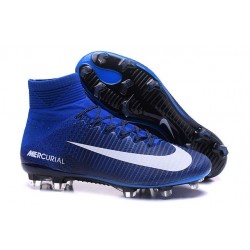 Nike Mercurial Superfly V ACC FG 2016 Top Soccer Cleats Blue White