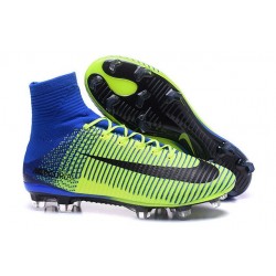 Nike Mercurial Superfly V ACC FG 2016 Top Soccer Cleats Green Blue Black