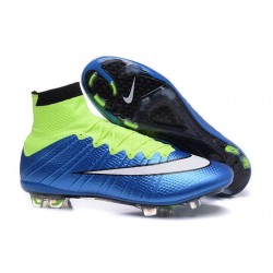 Cristiano Ronaldo Nike Mercurial Superfly 4 FG Soccer Boots Blue White Volt