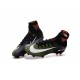 New High-Top Nike Mercurial Superfly V FG Boots Black White Purple