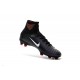 New High-Top Nike Mercurial Superfly V FG Boots Black White Purple