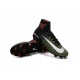 New High-Top Nike Mercurial Superfly V FG Boots Black White Purple