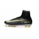 New High-Top Nike Mercurial Superfly V CR7 FG Boots Black White Yellow