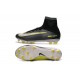 New High-Top Nike Mercurial Superfly V CR7 FG Boots Black White Yellow