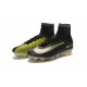 New High-Top Nike Mercurial Superfly V CR7 FG Boots Black White Yellow