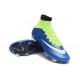 Cristiano Ronaldo Nike Mercurial Superfly 4 FG Soccer Boots Blue White Volt