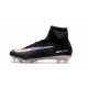 New High-Top Nike Mercurial Superfly V FG Boots Black Silver