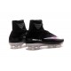 New High-Top Nike Mercurial Superfly V FG Boots Black Silver