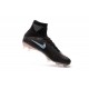 New High-Top Nike Mercurial Superfly V FG Boots Black Silver