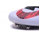 New High-Top Nike Mercurial Superfly V FG Boots White Red