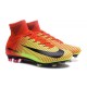 New High-Top Nike Mercurial Superfly V FG Boots Crimson Yellow Black